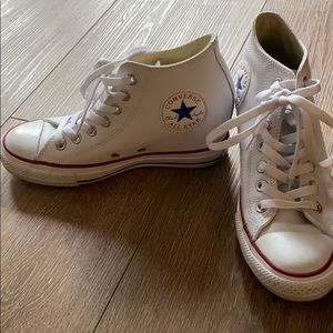 High top converse wedge sneakers